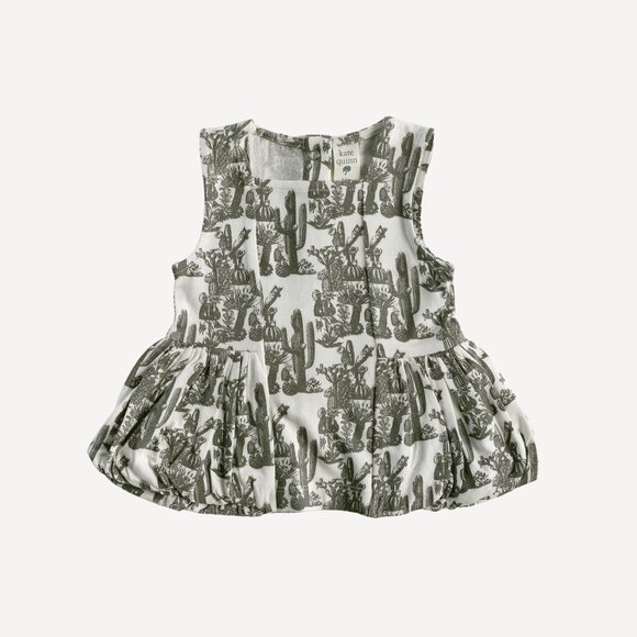 NWT Kate Sleeveless Bubble Ballerina Top in Neutral Cactus 8Y - Picture 3 of 3